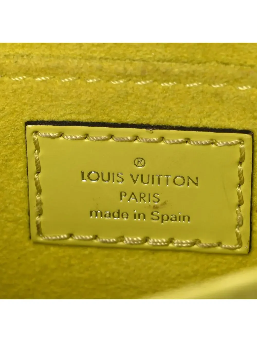 Louis Vuitton Epi Petit Sac Plat Yellow #291039L72B